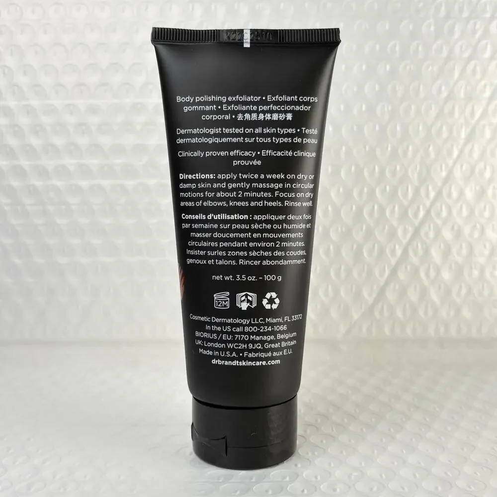 Dr Brandt Microdermabrasion Body Polishing Exfoliator 3.5oz New Scrub Vegan